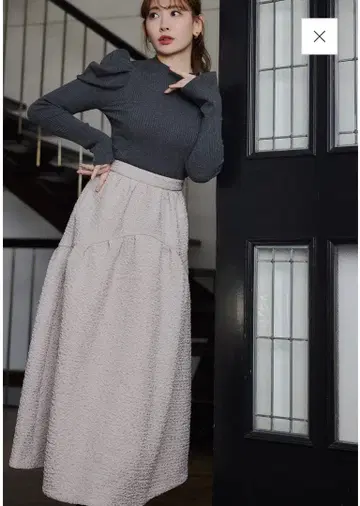 Herlipto 트윙클 자카드 볼륨 스커트