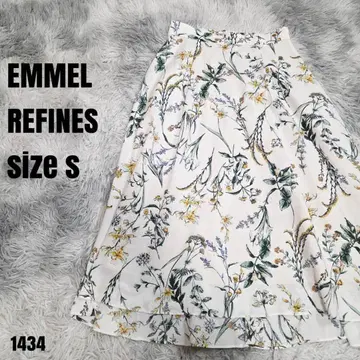 EMMEL REFINES 에멜 리파인즈 스커트 꽃무늬 S 1434