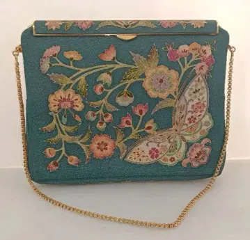 오카시게 긴세이 OKAJIMA 기모노 가방 이탈리아제