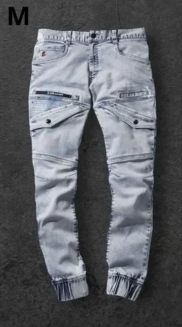 Z-DRAGON 스트레치 조거 팬츠 71812 스트롱 블리치 M