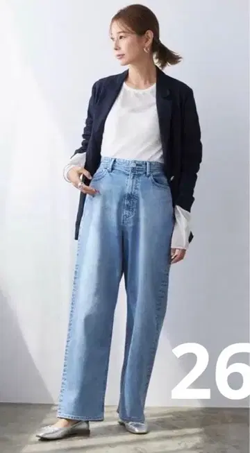 YANUK Really Light 루즈 스트레이트 JOAN APS