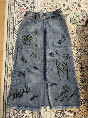 ROY reflectoverjoy 데님 스커트