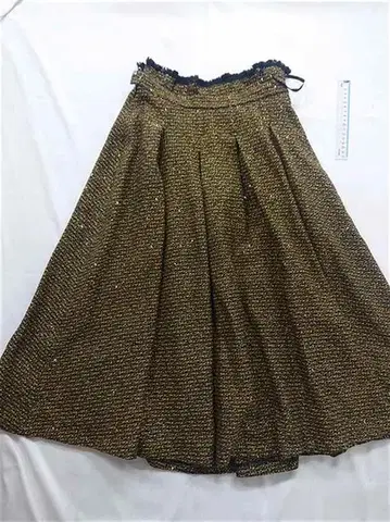 대니앤앤 트위드 롱 스커트 골드 계열 M 여성용