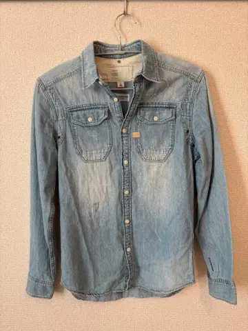 지스타 로우 데님 셔츠 XS