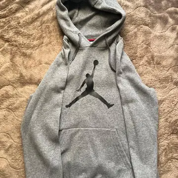 Jordan 그레이 후드 부착 후드티