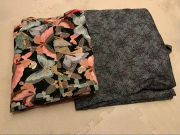 코몬 기모노 나비 패턴 2종 세트