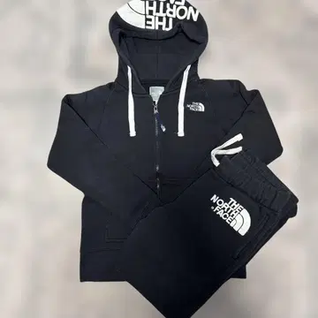 THE NORTH FACE 블랙 속기모 셋업