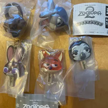 주토피아2 아이스캔디 참, 패션 반지 세트