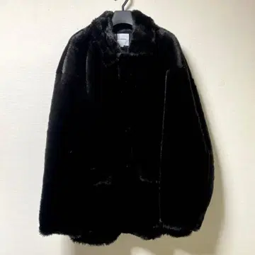 COOTIE PRODUCTIONS FAUX FUR CAR COAT XL