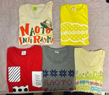 나오토 인티라이미 M 사이즈 T셔츠 세트 (5장)