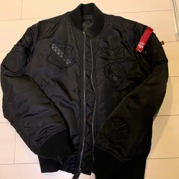 블랙 MA-1 플라이트 자켓 s