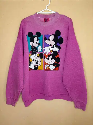 빈티지 디즈니 미키마우스 트레이닝복 핑크