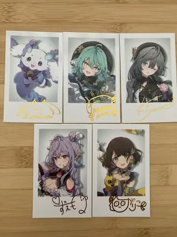 이즈레 아야메가 카키츠바타 랜덤 폴라로이드풍 카드 레어 5종 세트