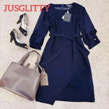 정가 26400엔 미사용 새상품 JUSGLITTY 벨트 허리 원피스