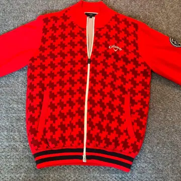 캘러웨이 하운드 투스 자켓 레드