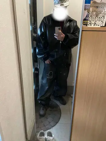 FUBU 후부 가죽 자켓 오버 사이즈 b-boy