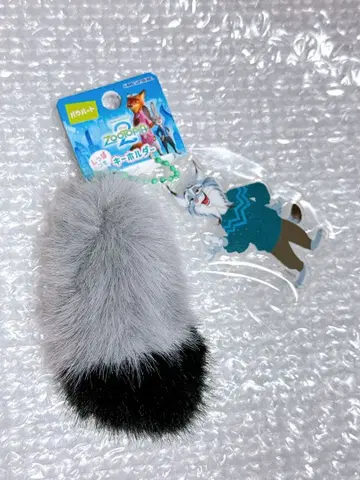 디즈니 주토피아2 파우버트 꼬리 포함 키링 스트랩