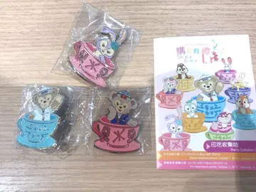 홍콩 디즈니랜드 더피 셰리메이 스텔라루 연간 패스 핀 배지 3개