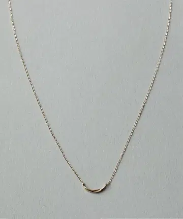 ete K10YG 레이어 크레센트 문 목걸이