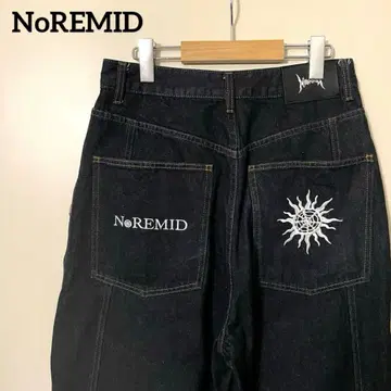 NoREMID RIGID SUPER BAGGY DENIM 네이비 M