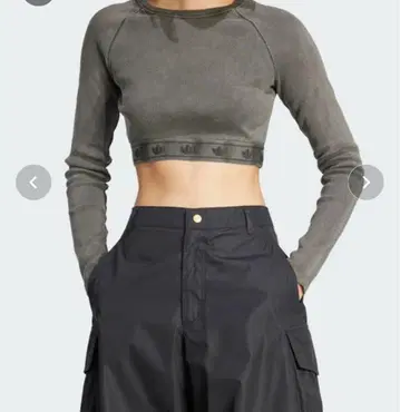 긴팔 크롭 탑 / 아디다스 오리지널스 adidas Originals