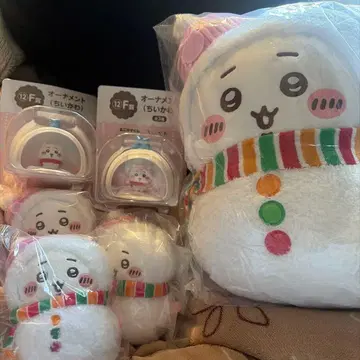 치이카와(먼작귀) 눈사람 봉제 인형 6개 세트