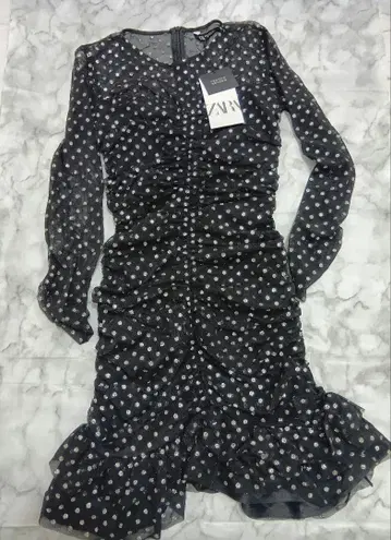 오늘 최종 판매 새상품 택 포함 ZARA 도트 원피스