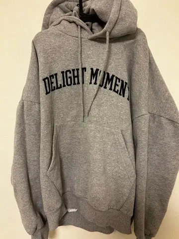 한국 스타일 그레이 후드티