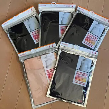 히트텍 U넥 T (S 사이즈) 5장 세트