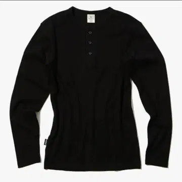 [M] AVIREX 립 데일리 긴팔 헨리넥 티셔츠 블랙 2