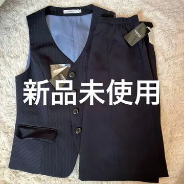 [ 미사용 ] ENJOY 스트라이프 네이비 스커트 수트 13