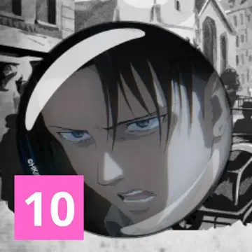 진격의 거인 리바이 캔뱃지 wit