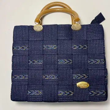 [미사용 레어] Alma 이탈리아제 2way 메쉬 백 네이비 다크 네이비