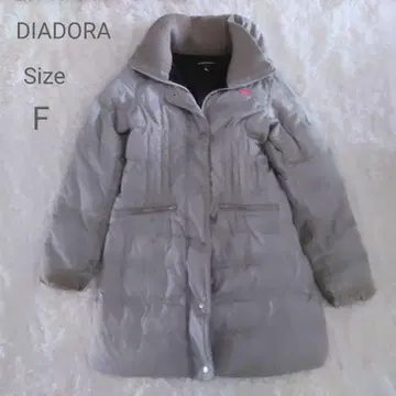 DIADORA 다운 코트 롱 기장 그레이 방한 아우터 F