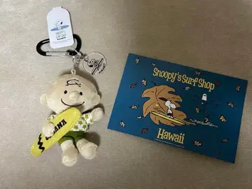 오키나와 한정판 택 포함 새상품 스누피 서프샵 찰리 브라운 키링