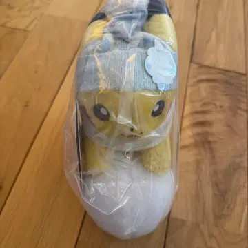 포켓몬스터 포켓몬 센터 한정판 봉제 인형 피카츄와 눈놀이