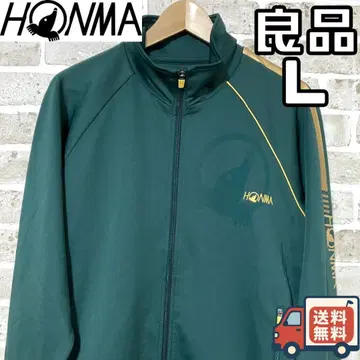 [ 24시간 이내/선착순 ] 고품질 혼마골프 남성용 지퍼 저지 L 사이즈