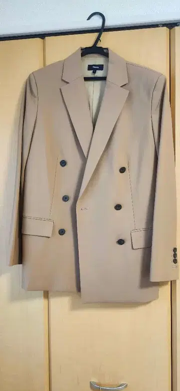 클리닝 완료! 베이지 더블 브레스트 테일러드 자켓