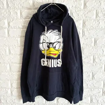 후디 후드티 / 프린트 / 풀오버 / L / 네이비