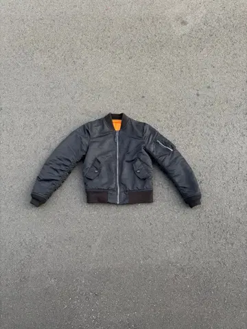 ALPHA MA-1 플라이트 자켓 짧은 기장 리버서블