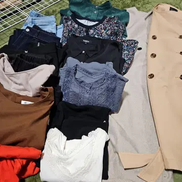 여성용 묶음 판매 아우터 포함 15점