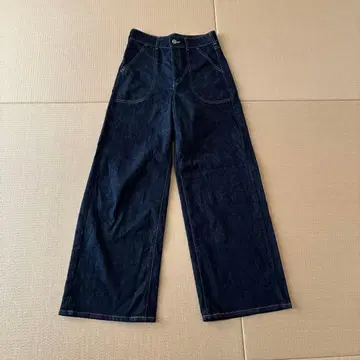 썸띵 리사 와이드 하이웨스트 데님 팬츠 M