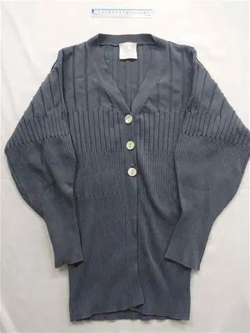 카사플라인 리브 니트 가디건 그레이 계열 여성용 F 사이즈