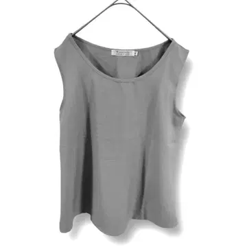 MERVEIL [ M ] 탱크탑 민소매 티셔츠 그레이 무지 심플
