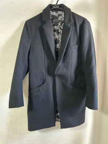 NUMBER (N)INE x STUDIOUS 체스터 코트 블랙 1