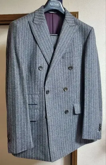 azabu tailor 더블 브레스트 수트 그레이