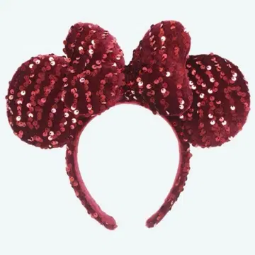 디즈니 크리스마스 머리띠 빨간색