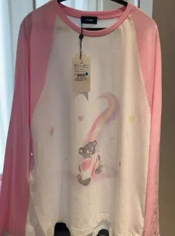 WE11DONE 테디베어 프린트 숄더 롱 슬리브 T셔츠 S 사이즈입니다