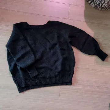 Chaos 카오스 모헤어 실크 니트탑 블랙