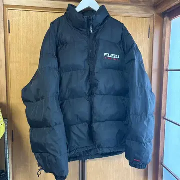 선착순 FUBU 블랙 리버서블 다운 자켓 L